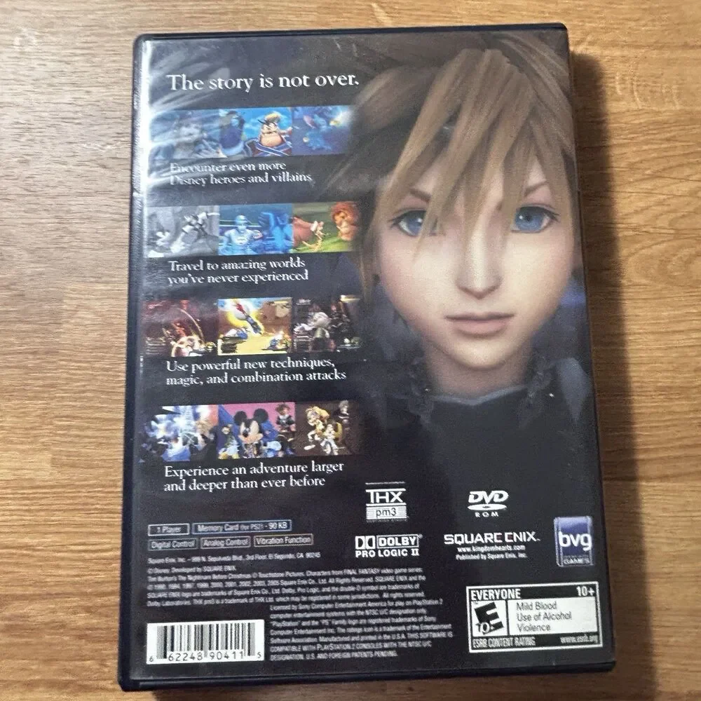 Square Enix Kingdom Hearts Sony PlayStation 2 PS2 NTSC-U/C E10+ Manual